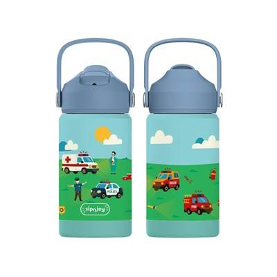 SipnJoy - FlipSip Çocuk Su Termosu | 360 ml - Rescue Crew
