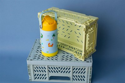 SipnJoy - FlipSip Çocuk Su Termosu | 360 ml - Snappy Croc