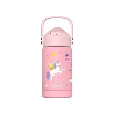 SipnJoy - FlipSip Çocuk Su Termosu | 360 ml - Golden Horn