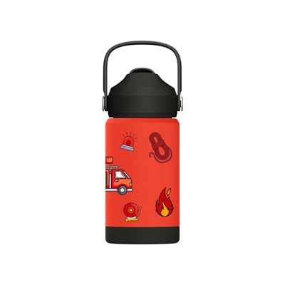 SipnJoy - FlipSip Çocuk Su Termosu | 360 ml - Firefighter Buddy