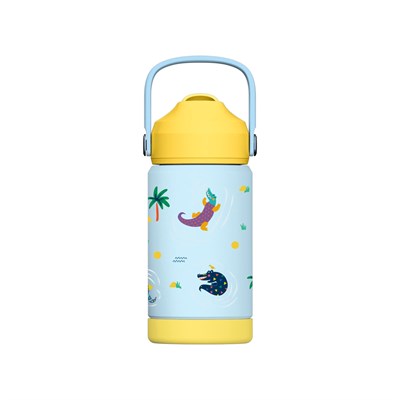 SipnJoy - FlipSip Çocuk Su Termosu | 360 ml - Snappy Croc