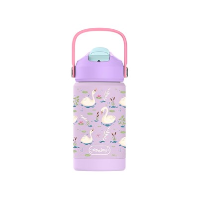 SipnJoy - FlipSip Çocuk Su Termosu | 360 ml - Swan Harmony