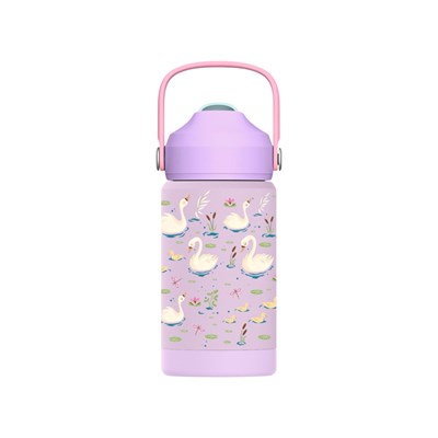 SipnJoy - FlipSip Çocuk Su Termosu | 360 ml - Swan Harmony