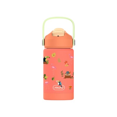 SipnJoy - FlipSip Çocuk Su Termosu | 360 ml - Jungle Jam