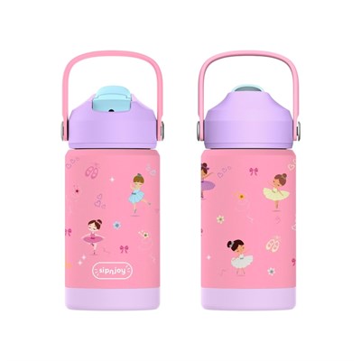 SipnJoy - FlipSip Çocuk Su Termosu | 360 ml - Ballerina Sparkle