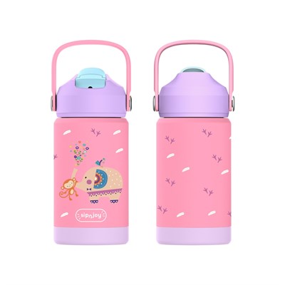 SipnJoy - FlipSip Çocuk Su Termosu | 360 ml - Jolly Elephant
