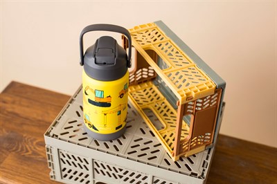 SipnJoy - FlipSip Çocuk Su Termosu | 360 ml - Builder Buddy