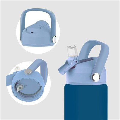 SipnJoy - FlipSip Çocuk Su Termosu | 550 ml - Snappy Croc