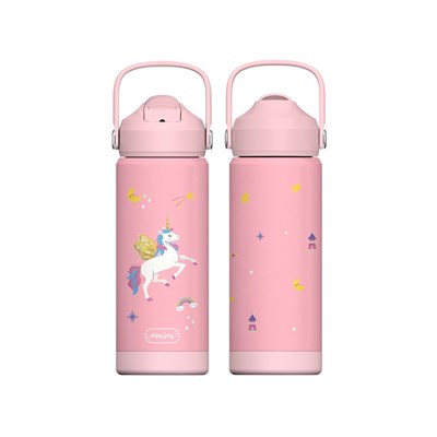 SipnJoy - FlipSip Çocuk Su Termosu | 550 ml - Golden Horn