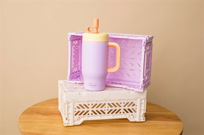 SipnJoy - HandleHug Tumbler | 550 ml - Lila