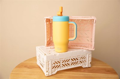 SipnJoy - HandleHug Tumbler | 550 ml - Limon