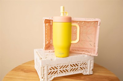 SipnJoy - HandleHug Tumbler | 550 ml - Sarı
