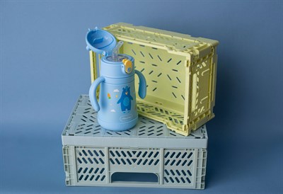 SipnJoy - SippyPals Çocuk Su Termosu | 360 ml -  Koyu mavi