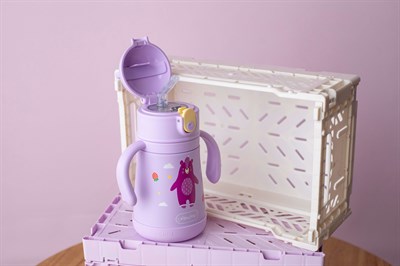 SipnJoy - SippyPals Çocuk Su Termosu | 360 ml -  Mor