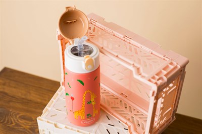 SipnJoy - SipSquad Çocuk Su Termosu | 480 ml - Giggle Giraffe