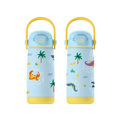 SipnJoy - SipSquad Plus Çocuk Su Termosu  | 480 ml - Snappy Croc