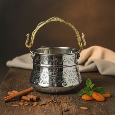 Bakır Bulgar Satırı & Bakraç İşlemeli