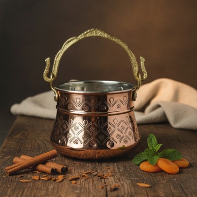 Bakır Bulgar Satırı & Bakraç İşlemeli