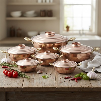 Bakır Helvane Tencere