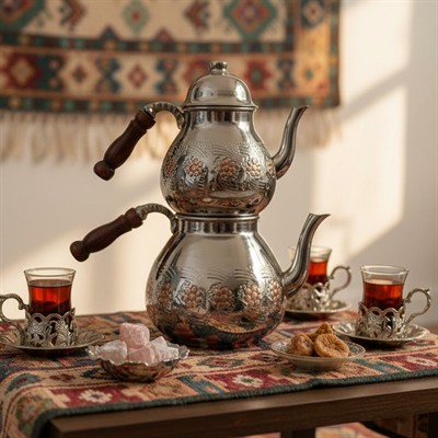 Bakır Jumbo Çaydanlık