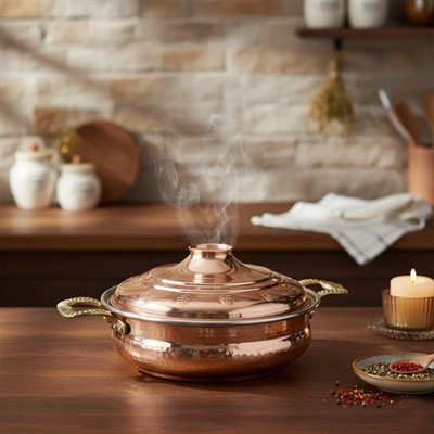 Bakır Karnıyarık Tencere