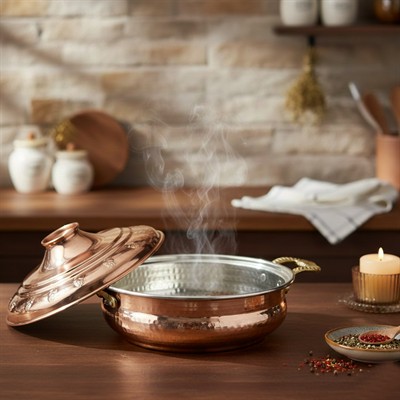 Bakır Karnıyarık Tencere