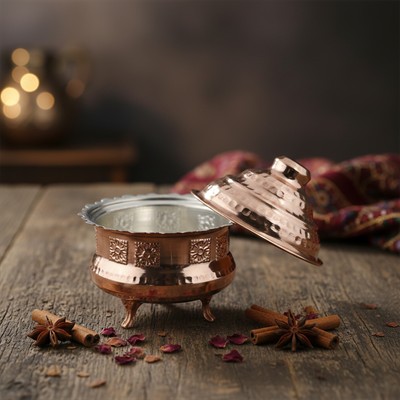 Bakır klasik Ayaklı Şekerlik