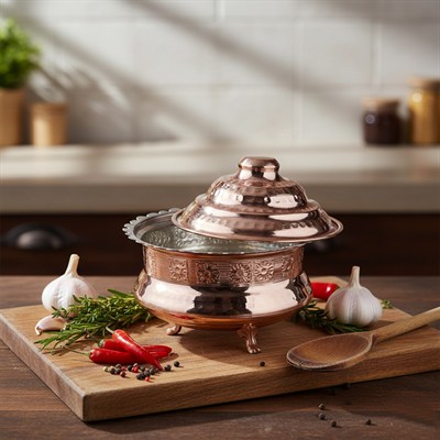 Bakır klasik Ayaklı Şekerlik