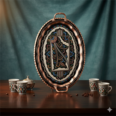 Bakır Mine İşlem Oval Tepsi