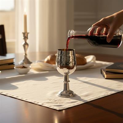 Bakır Mino Şarap Kadehi 