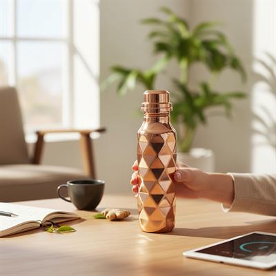 Bakır Modern Matara