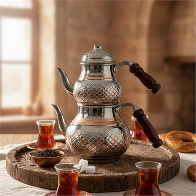 BAKIR PİRAMİT ÇAYDANLIK