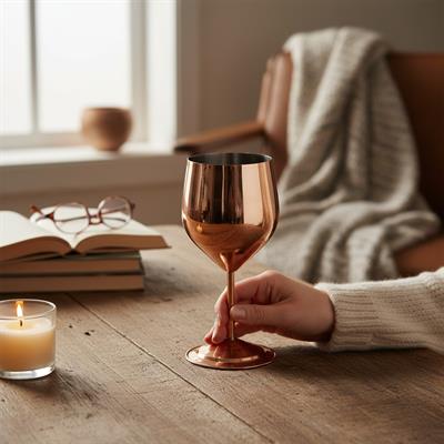 Copper Wine Goblet