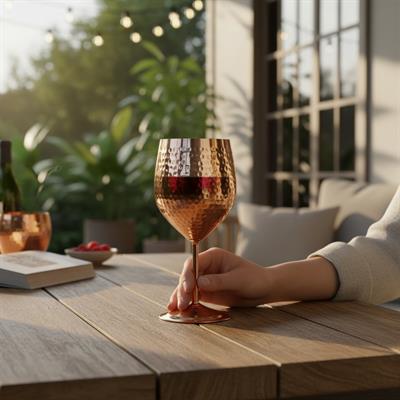 Copper Wine Goblet