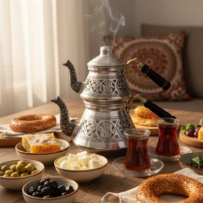 Bakır Selçuk Çaydanlık