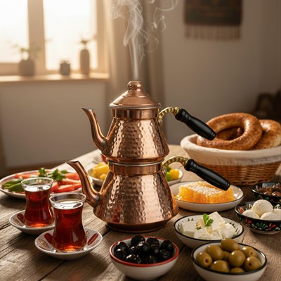 Bakır Selçuk Çaydanlık