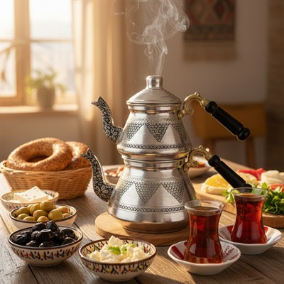 Bakır Selçuk Çaydanlık