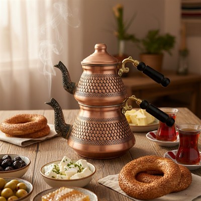 Bakır Selçuk Çaydanlık