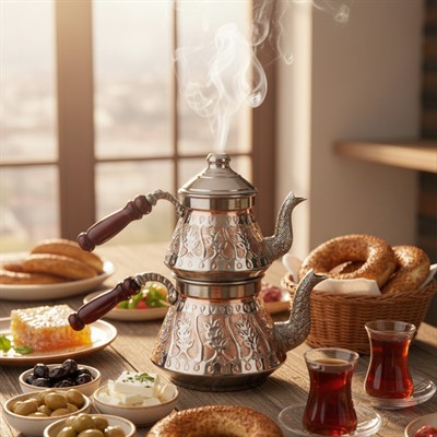 Bakır Selçuk Çaydanlık