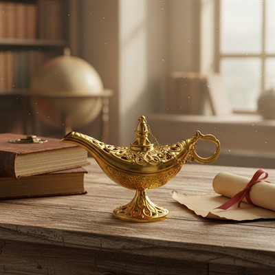 Döküm Aladdin Sihirli Lambası