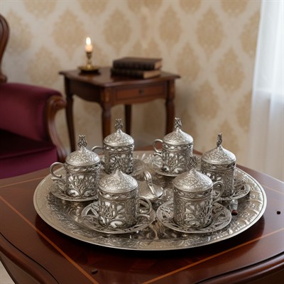 Döküm Fincan Seti 6 Kişilik