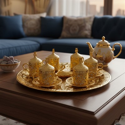 Döküm Fincan Seti 6 Kişilik