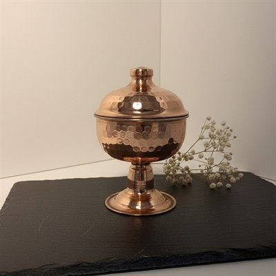 Dövme Bakır Ayaklı Dondurma & Şekerlik 