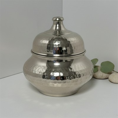 Dövme Bakır Küp Şekerlik