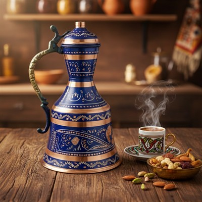 Erzincan Mine İşlemeli Bakır İbrik