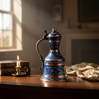 Erzincan Mine İşlemeli Bakır İbrik