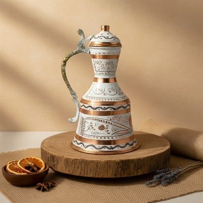 Erzincan Mine İşlemeli Bakır İbrik