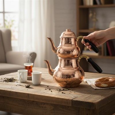 Özel Çekiç Dövme Çaydanlık