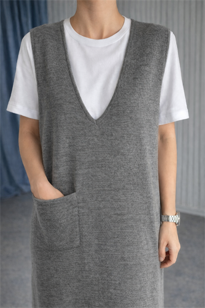 Gri Cepli Marka Model Triko Elbise
