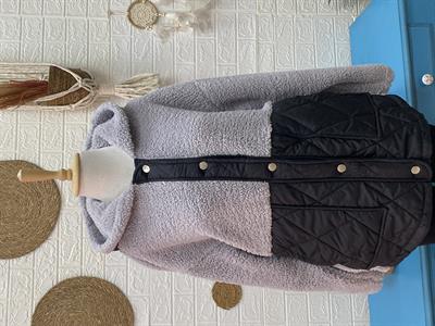KAPİTONE DETAYLI TEDDY CEKET